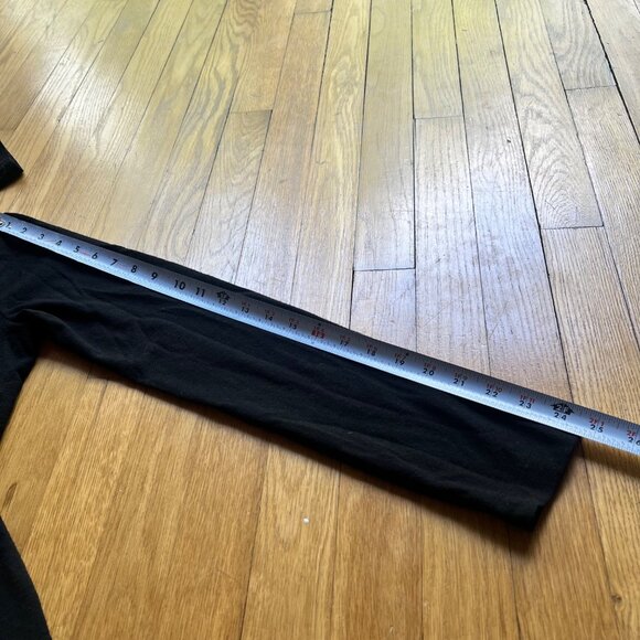 Diane Von Furstenberg Size L Black Wool Blend Long Sleeve Round Neck Sweater - Picture 10 of 13